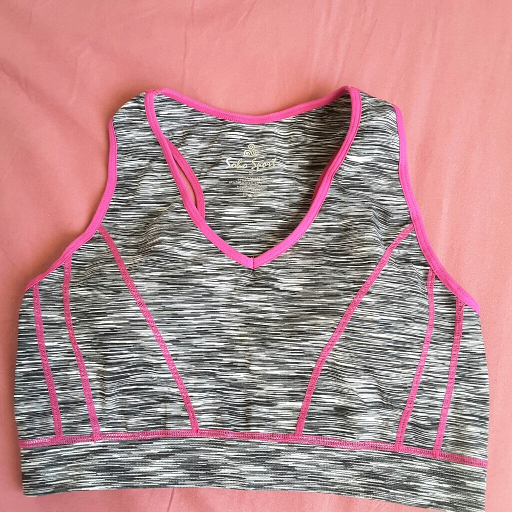 Racer back sports soft cup bra